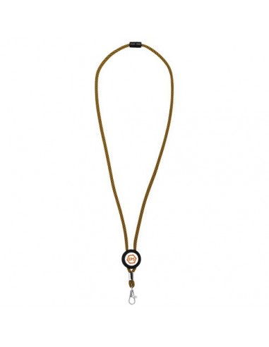 Lanyard bicolor con disco ajustable "Hagen"