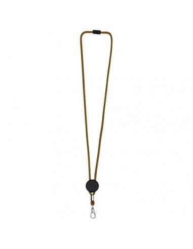 Lanyard bicolor con disco ajustable "Hagen"
