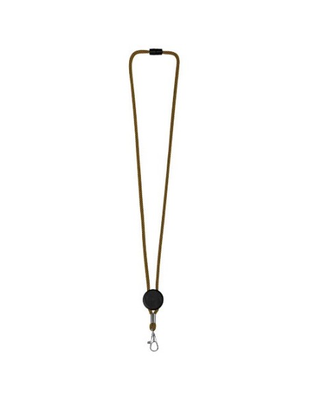 Lanyard bicolor con disco ajustable "Hagen"
