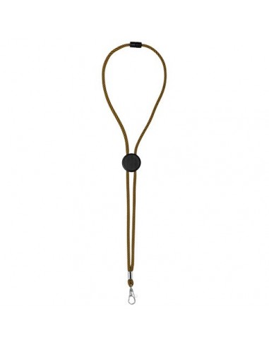 Lanyard bicolor con disco ajustable "Hagen"