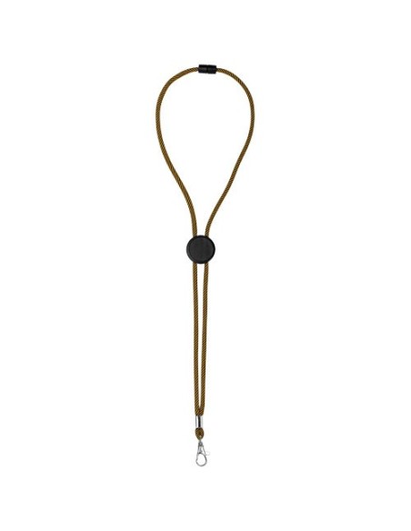 Lanyard bicolor con disco ajustable "Hagen"