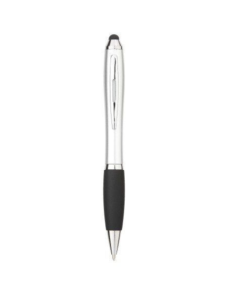 Bolígrafo stylus de color con empuñadura negra "Nash"