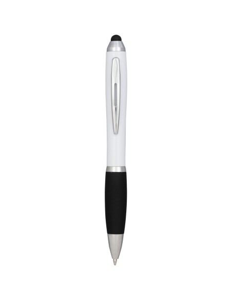 Bolígrafo stylus de color con empuñadura negra "Nash"
