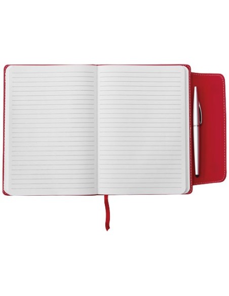 Libreta A5 con solapa y bolígrafo stylus "Horsens"