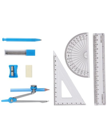 Set de geometría escolar de 9 piezas "Julia"