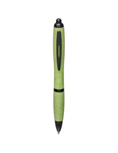Bolígrafo de paja de trigo con punta negra "Nash"