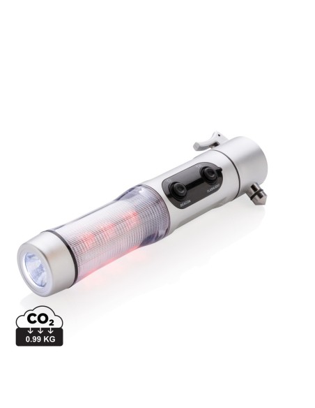 Luz emergencia con martillo