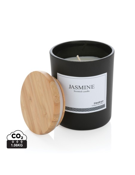 Vela perfumada Ukiyo deluxe con tapa de bambú