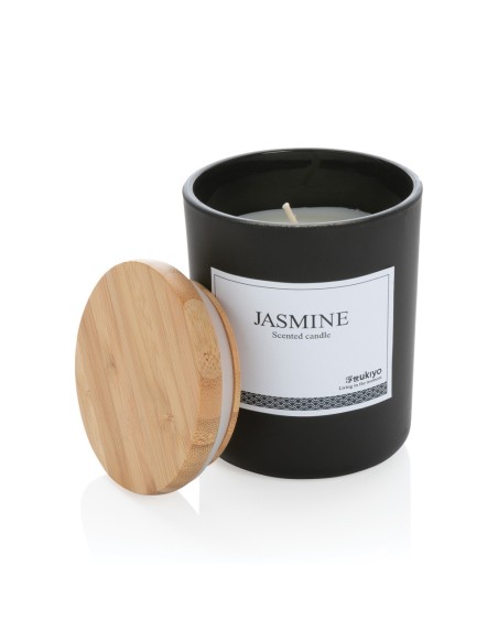 Vela perfumada Ukiyo deluxe con tapa de bambú