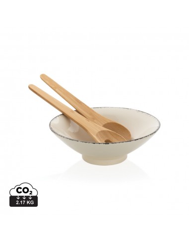 Ensaladera Ukiyo con servidor de bambú