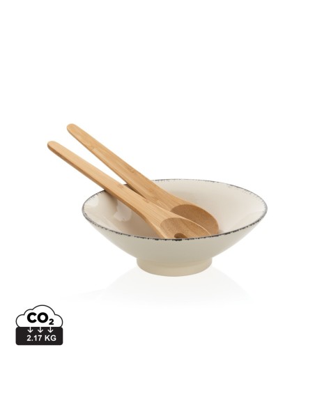 Ensaladera Ukiyo con servidor de bambú