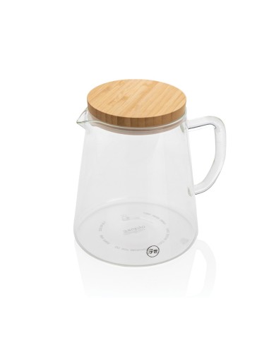 Jarra de vidrio borosilicato Ukiyo con tapa de...