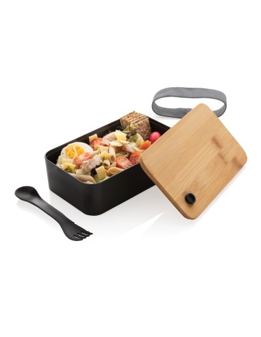 Fiambrera RCS con tapa RPP de bambú