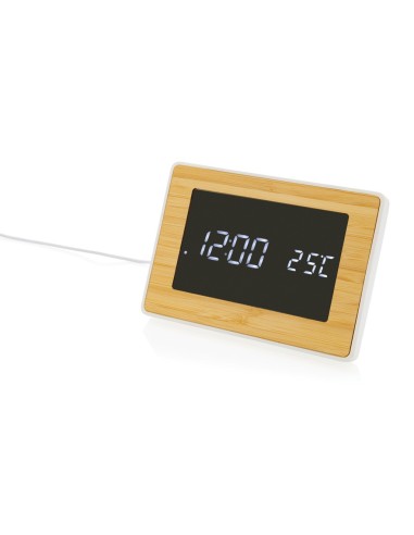 Reloj Utah RCS Rplastic bambú LED