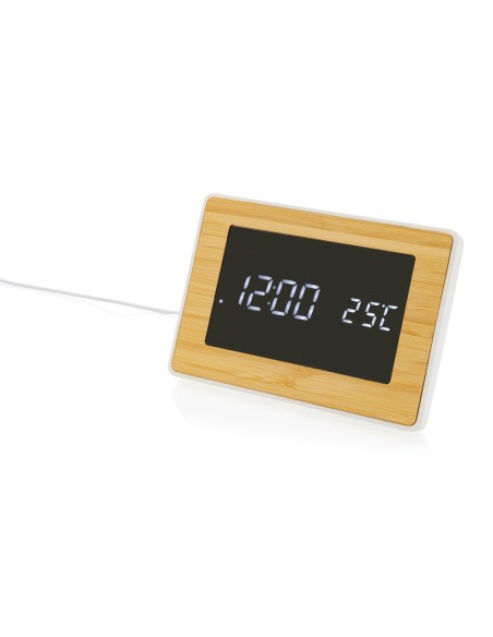 Reloj Utah RCS Rplastic bambú LED