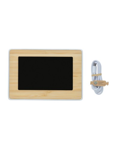Reloj Utah RCS Rplastic bambú LED