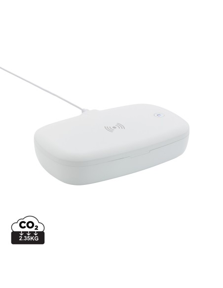Caja esterilizadora UV-C con cargador inalámbrico de 5W