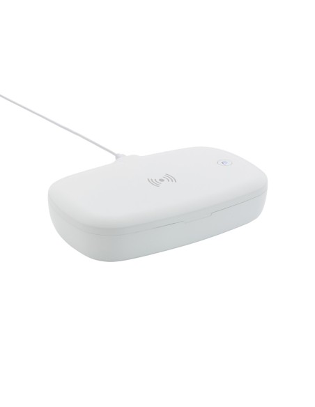 Caja esterilizadora UV-C con cargador inalámbrico de 5W