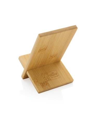 Soporte para teléfono de bambú FSC® en caja...