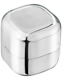 Cubo metalico de balsamo labial sin SPF ni cera Rolli