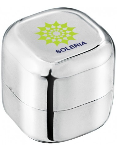 Cubo metalico de balsamo labial sin SPF ni cera Rolli