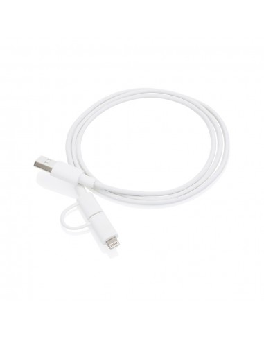 Cable 2 en 1 con licencia Mfi