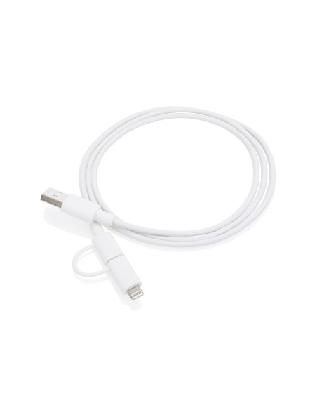 Cable 2 en 1 con licencia Mfi