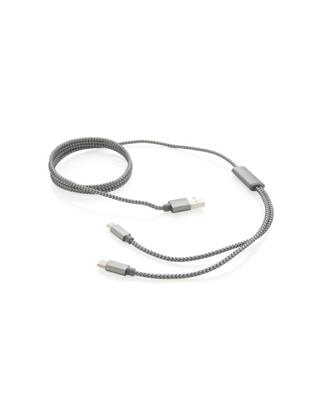Cable 3 en 1 trenzado