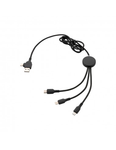 Cable 6 en 1 con logo iluminado