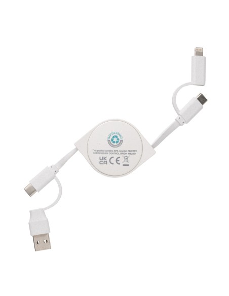 Cable 6 en 1 de plástico reciclado estándar RCS y TPE
