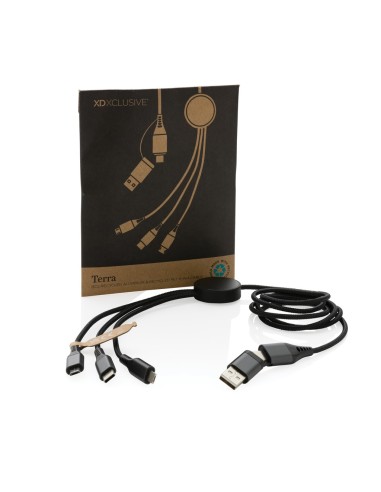 Cable Terra RCS aluminio reciclado 120 cm 6 en 1