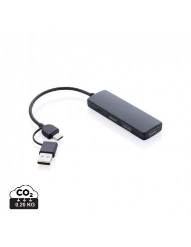 Puerto USB RCS de plástico reciclado con doble...