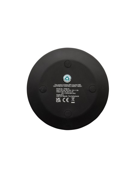 Cargador rápido inalámbrico 15W de plástico reciclado RCS