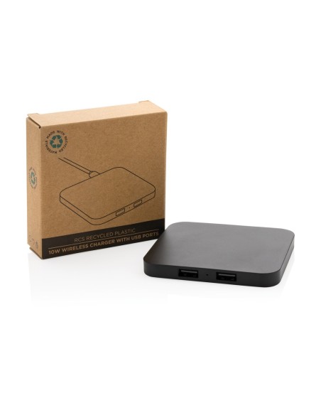 Cargador Inalámbrico 10W plástico reciclado RCS