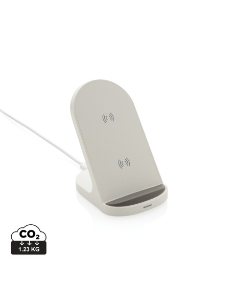 Soporte inalámbrico plástico reciclado RCS doble bobina 15W