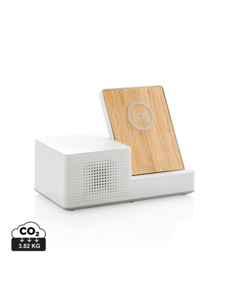 Cargador 5W inalámbrico Ontario con altavoz