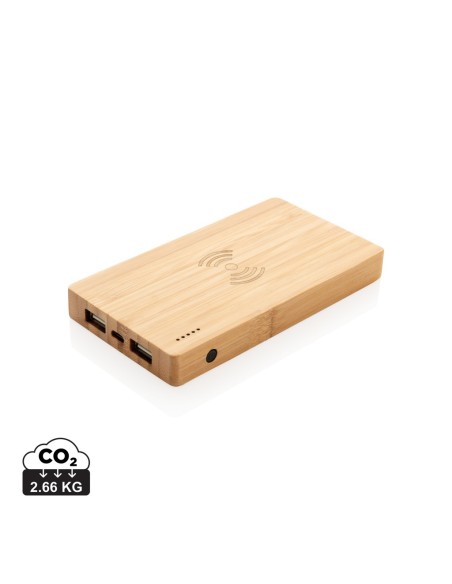 Batería externa Bambú 4.000 mAh inalámbrica 5W