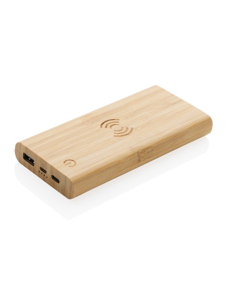 Powerbank inalámbrico de bambú 8.000 mAh 5W certificado FSC