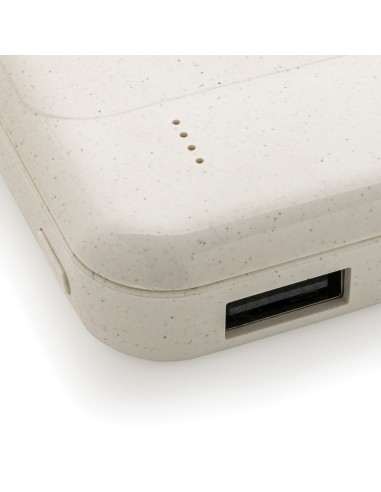 Powerbank inalámbrico de plástico reciclado...