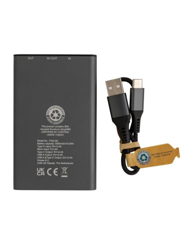 Powerbank Terra RCS de aluminio reciclado 5.000...
