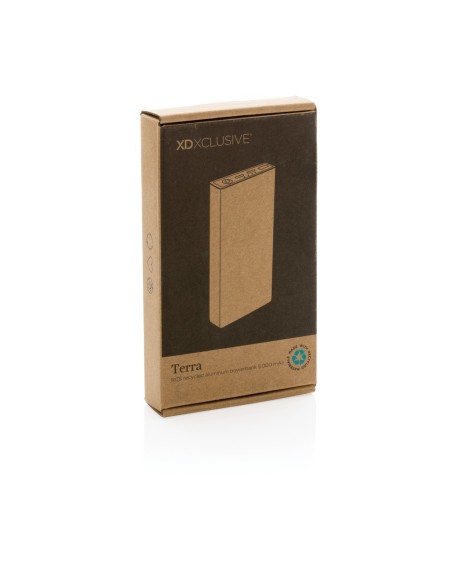 Powerbank Terra RCS de aluminio reciclado 5.000 mAh