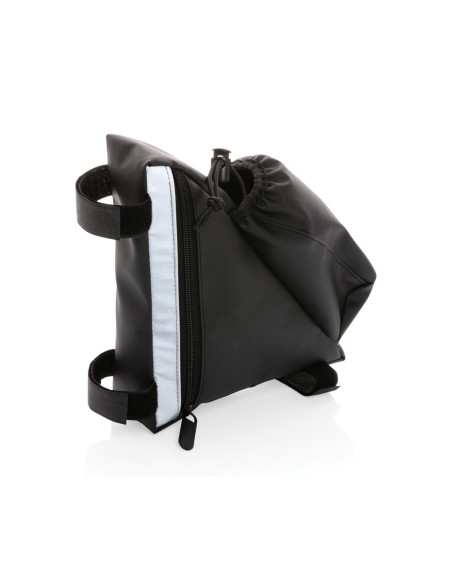 Bolsa bicicleta de alta visibilidad de PU con portabotella