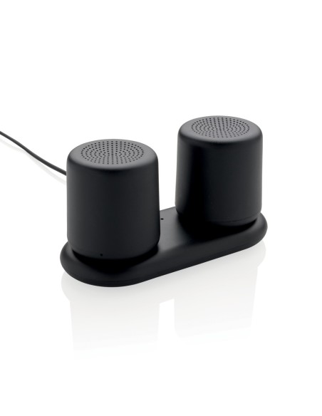 Set 2 altavoces con carga por inducción