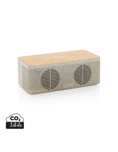 Altavoz cargador inalámbrico de paja de trigo