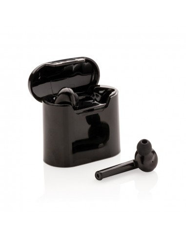 Auriculares inalámbricos Liberty en caja de carga