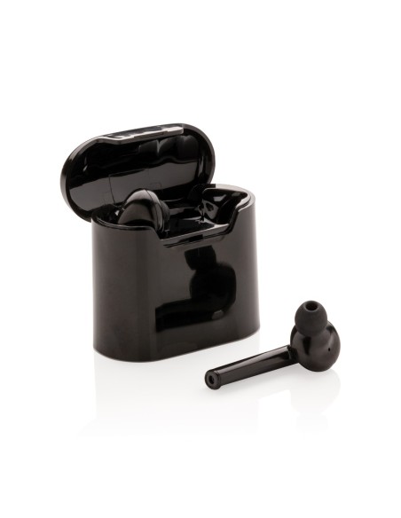 Auriculares inalámbricos Liberty en caja de carga