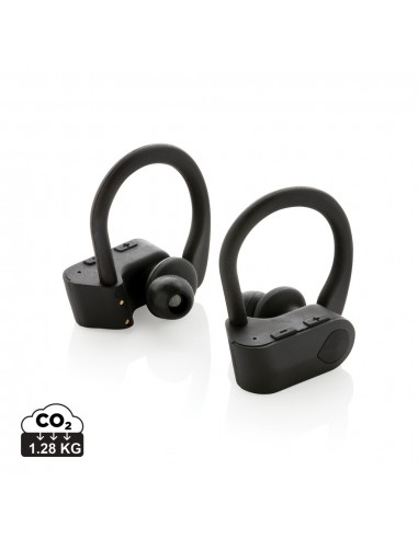 Auriculares deportivos TWS en estuche de carga