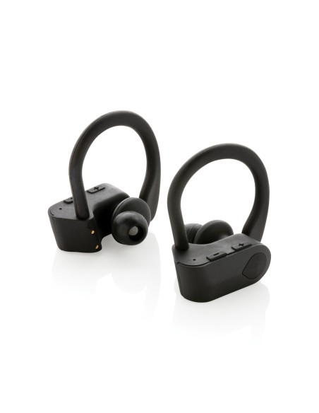 Auriculares deportivos TWS en estuche de carga