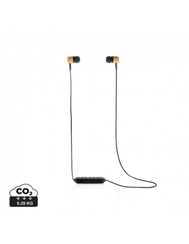 Auriculares inalámbricos bambú