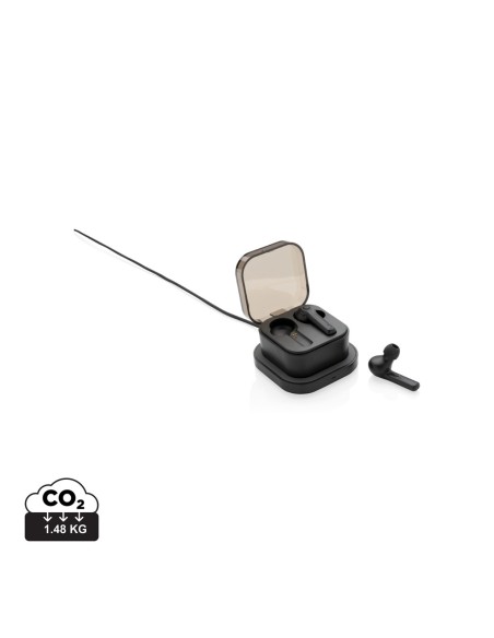 Auriculares TWS en caja de carga inalámbrica